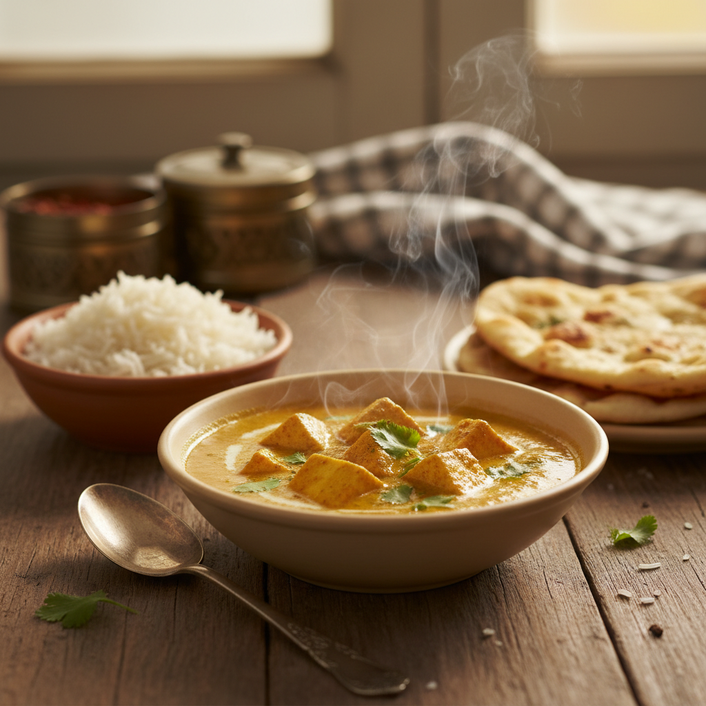 Image de la recette: Curry de panir doux