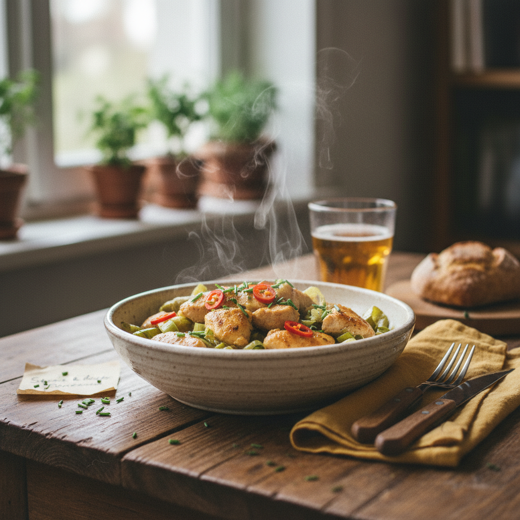 Image de la recette: Sauté de Poulet et Poireaux