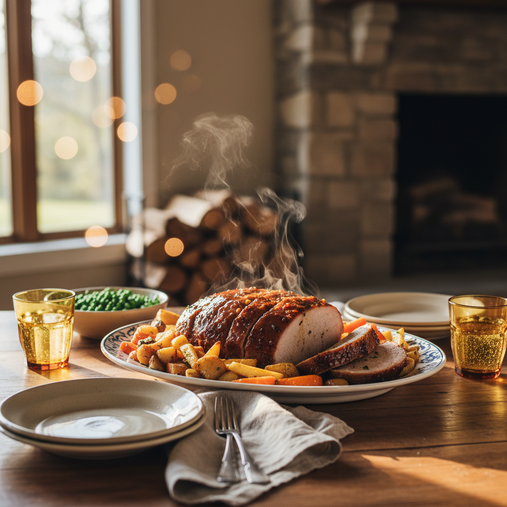 Image de la recette: Rôti de Porc à l'Érable