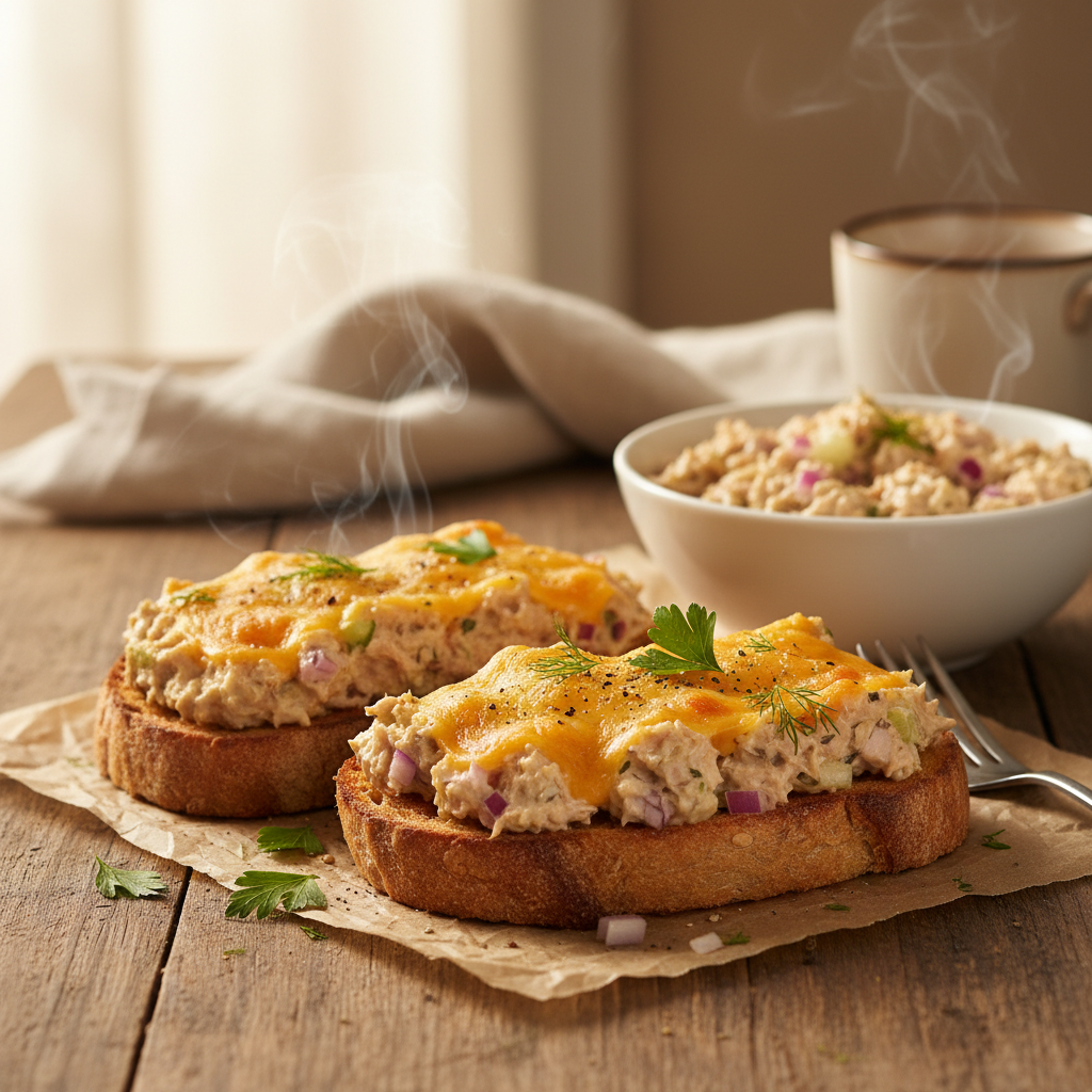 Image de la recette: Salade de Thon Express sur Pain Grillé