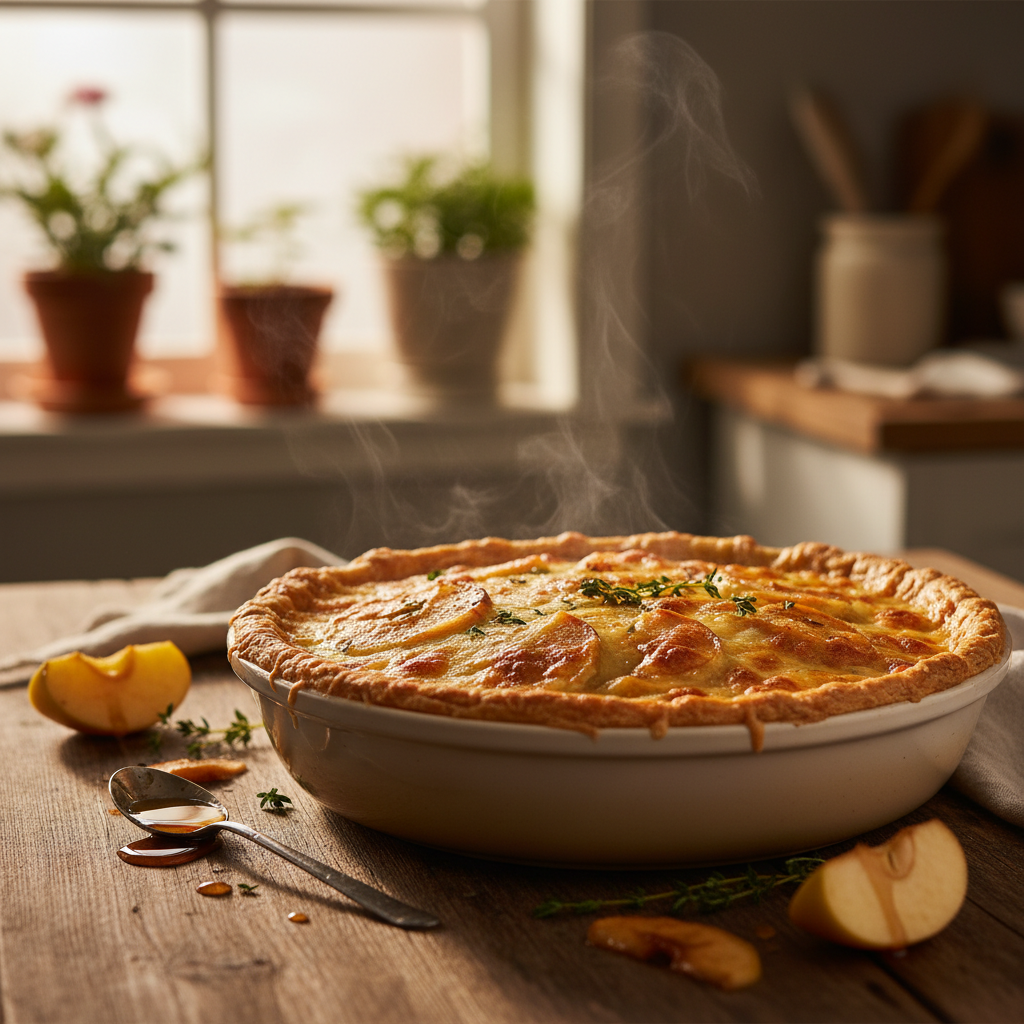 Image de la recette: Gratin de Tourtière Surprise à l'Érable et aux Pommes