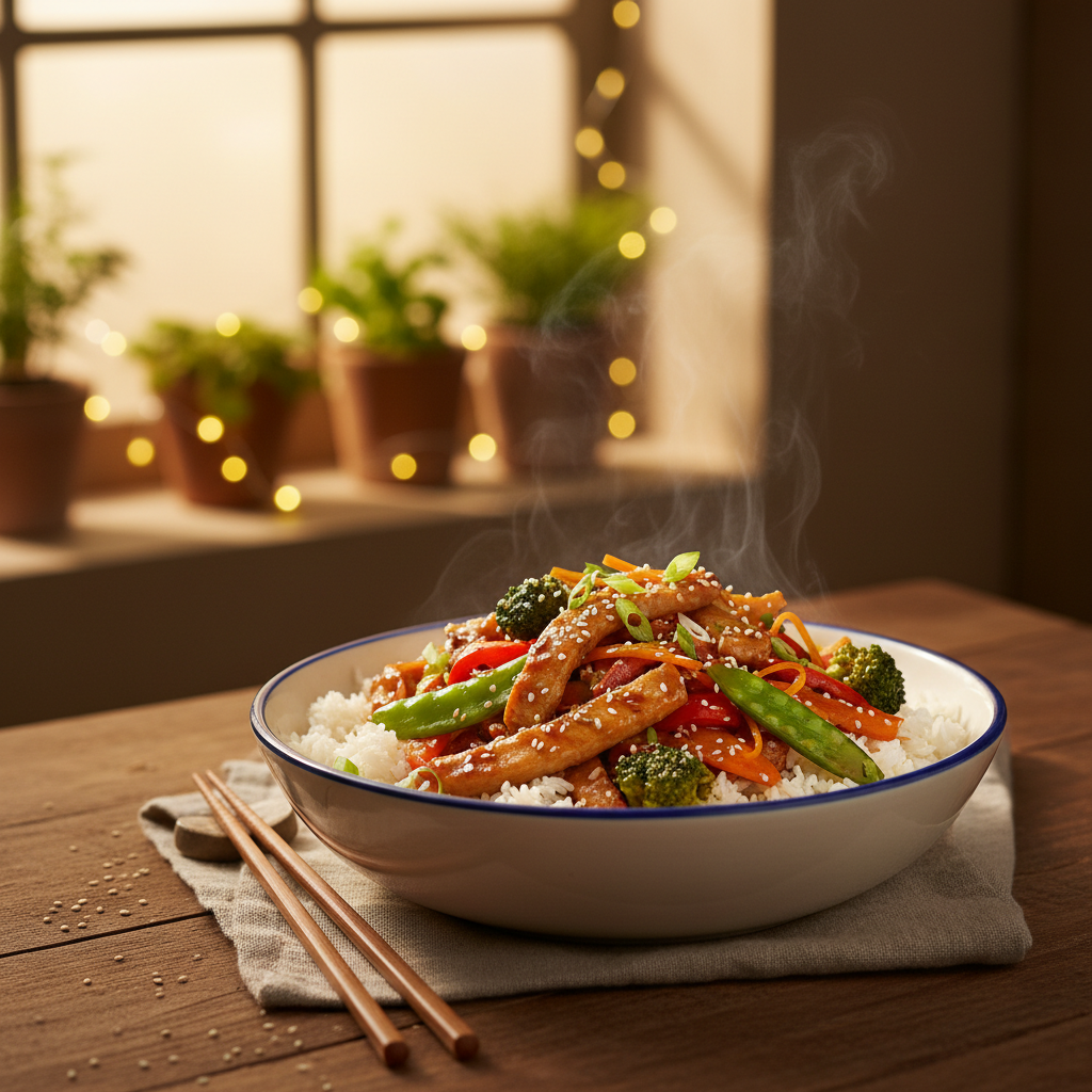 Image de la recette: Sauté de Porc Express à l'Asiatique