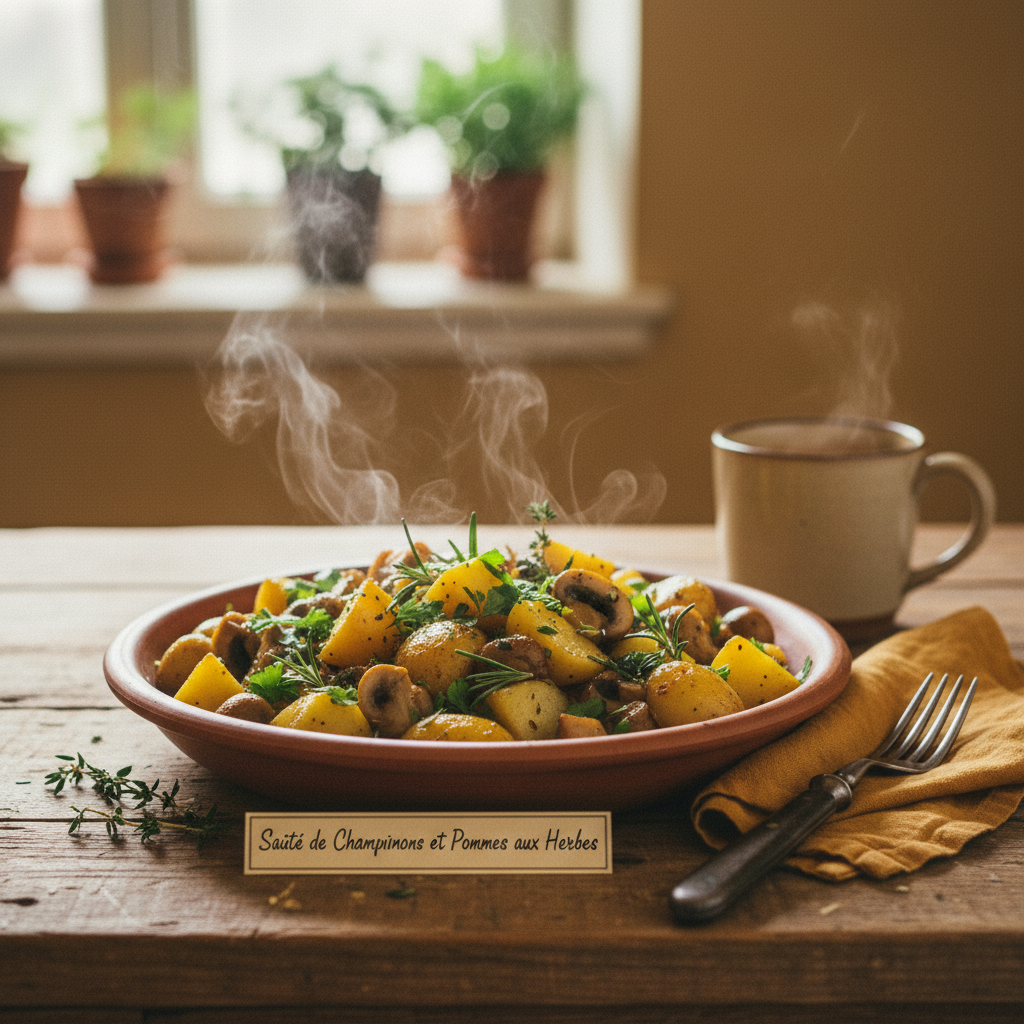 Sauté de Champignons et Pommes de Terre aux Herbes