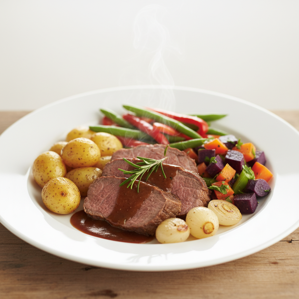 Image de la recette: Rôti de boeuf du dimanche pas compliqué