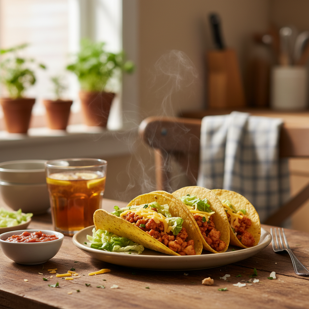 Image de la recette: Tacos Express au Poulet Haché