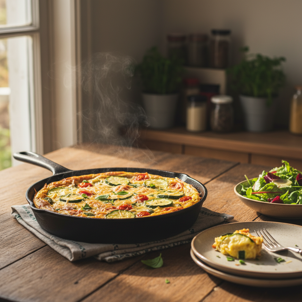 Image de la recette: Frittata aux Œufs et Légumes du Jardin