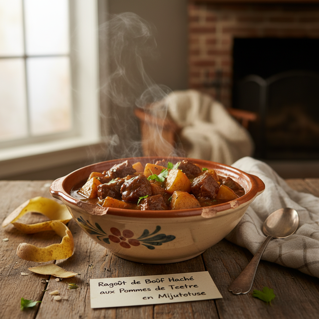 Image de la recette: Ragoût de Bœuf Haché aux Pommes de Terre en Mijoteuse