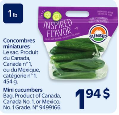 Concombres miniatures