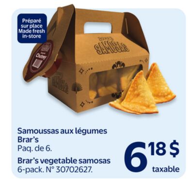 Samoussas aux légumes brar's