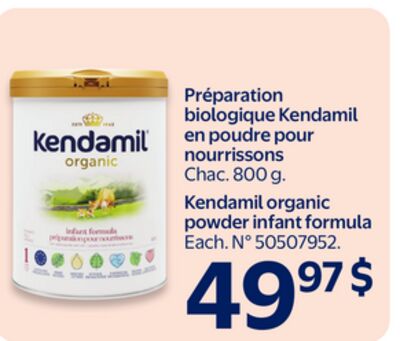 Préparation biologique kendamil en poudre pour nourrissons
