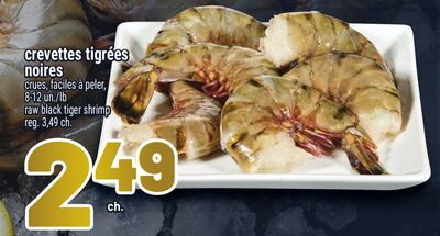 Crevettes tigrées noires