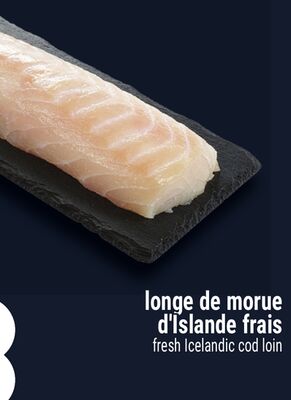 LONGE DE MORUE D'ISLANDE FRAIS | FRESH ICELANDIC COD LOIN