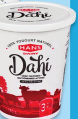 Yogourt nature Dahi de Hans 3,2%