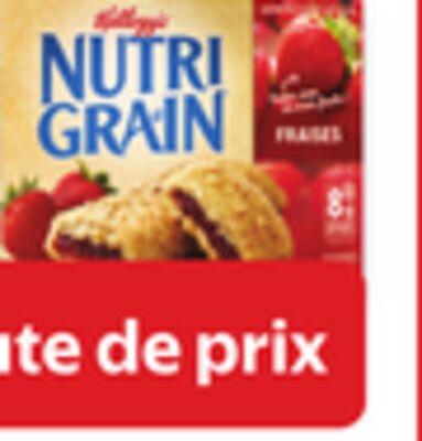 Barres Nutri-Grain, tartelettes Pop-Tarts, collations a saveur de fruits Fruit-O-Long ou Carrés aux Rice Krispies