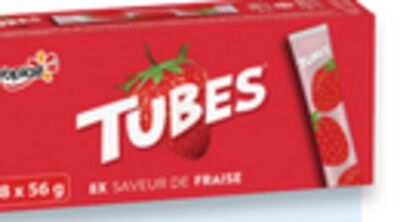 Paq. de 8 sachets de yogourt Tubes 56 g, paq. de 6 coupes de yogourt Minigo 60 9 cu contenant de yogourt Source 630 9 de Yoplait