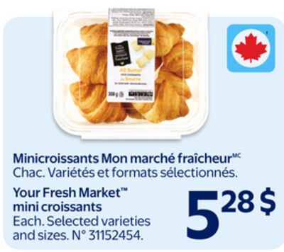 Minicroissants Mon marché fraîcheur