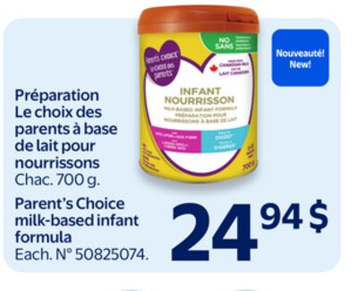 Préparation Le choix des parents à base de lait pour nourrissons