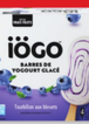 Barres de yogourt glacé ou contenant de yogourt glacé iögo