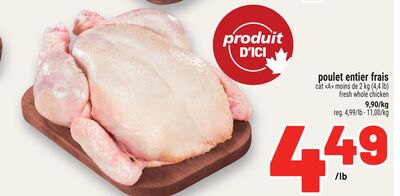 POULET ENTIER FRAIS | FRESH WHOLE CHICKEN