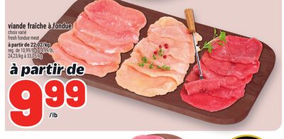 VIANDE FRAÎCHE À FONDUE | FRESH FONDUE MEAT