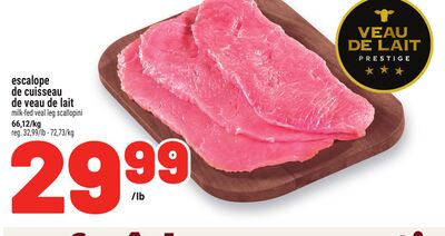 ESCALOPE DE CUISSEAU DE VEAU DE LAIT | MILK-FED VEAL LEG SCALLOPINI