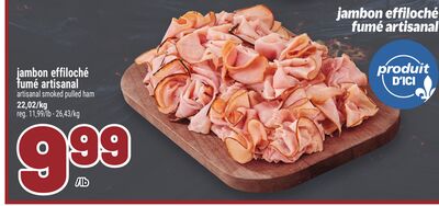 JAMBON EFFILOCHÉ FUMÉ ARTISANAL | ARTISANAL SMOKED PULLED HAM