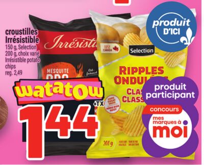CROUSTILLES IRRÉSISTIBLE | IRRÉSISTIBLE POTATO CHIPS