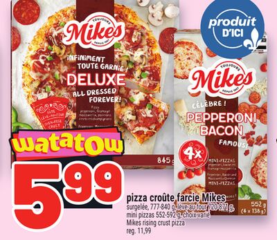 PIZZA CROÛTE FARCIE MIKES | MIKES RISING CRUST PIZZA