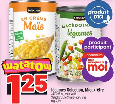 LÉGUMES SELECTION, MIEUX‑ÊTRE | SELECTION, LIFE SMART VEGETABLES