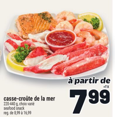 CASSE‑CROÛTE DE LA MER | SEAFOOD SNACK