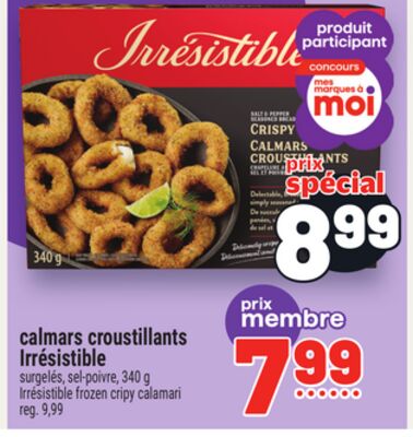 CALMARS CROUSTILLANTS IRRÉSISTIBLE | IRRÉSISTIBLE FROZEN CRIPY CALAMARI