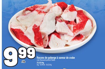 FLOCONS DE GOBERGE À SAVEUR DE CRABE | CRAB FLAVOURED POLLOCK FLAKES