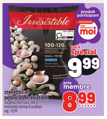 CREVETTES ET PÉTONCLES IRRÉSISTIBLE | IRRÉSISTIBLE SHRIMP & SCALLOPS