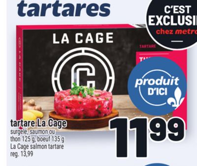 TARTARE LA CAGE | LA CAGE SALMON TARTARE
