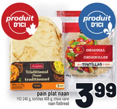 PAIN PLAT NAAN | NAAN FLATBREAD