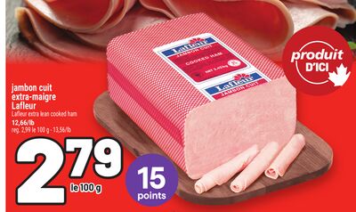 JAMBON CUIT EXTRA-MAIGRE LAFLEUR | LAFLEUR EXTRA LEAN COOKED HAM