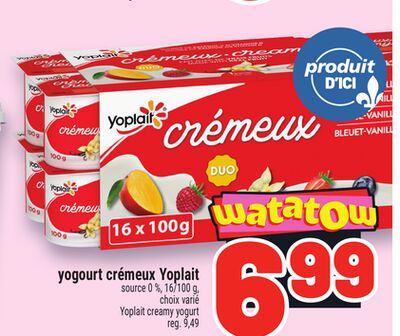 YOGOURT CRÉMEUX YOPLAIT | YOPLAIT CREAMY YOGURT
