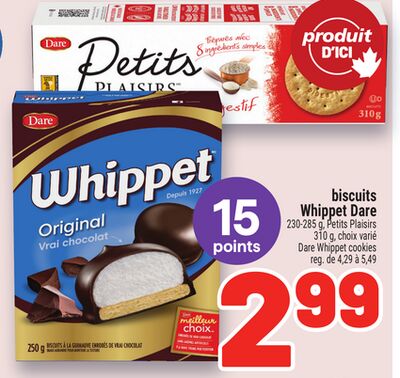 BISCUITS WHIPPET DARE | DARE WHIPPET COOKIES