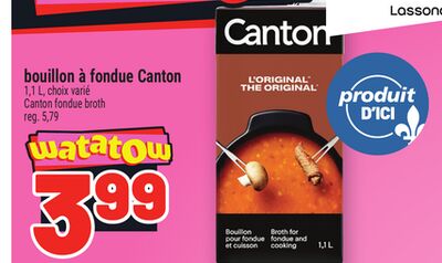 BOUILLON À FONDUE CANTON | CANTON FONDUE BROTH