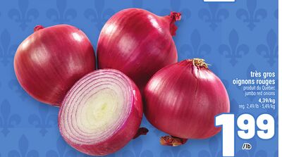TRÈS GROS OIGNONS ROUGES | JUMBO RED ONIONS