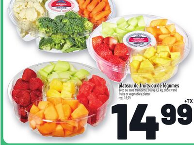 PLATEAU DE FRUITS OU DE LÉGUMES | FRUITS OR VEGETABLES PLATTER