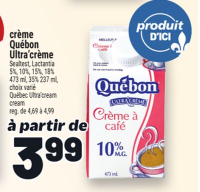 CRÈME QUÉBON ULTRA'CRÈME | QUÉBEC ULTRA'CREAM CREAM