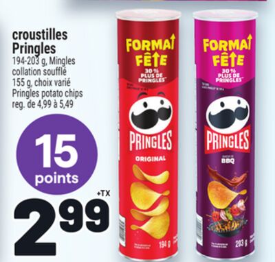 CROUSTILLES PRINGLES | PRINGLES POTATO CHIPS