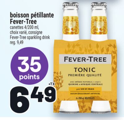BOISSON PÉTILLANTE FEVER-TREE | FEVER-TREE SPARKLING DRINK