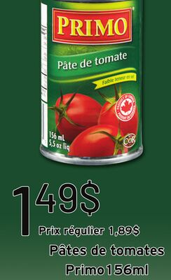PÂTES DE TOMATES PRIMO
