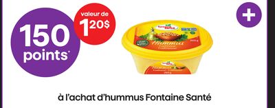 HUMMUS FONTAINE SANTÉ
