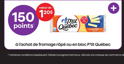 FROMAGE RÂPÉ OU EN BLOC P'TIT QUÉBEC