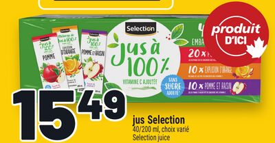 JUS SELECTION | SELECTION JUICE