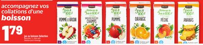 JUS OU BOISSON SELECTION | SELECTION JUICE OR BEVERAGE
