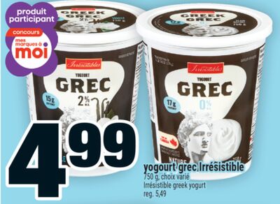 Yogourt grec Irrésistible | Irrésistible greek yogurt